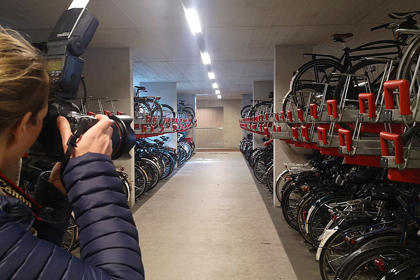 Fototermin in der Radstation Utrecht In der Radstation Utrecht